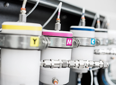 Tinten für den Digitaldruck in CMYK