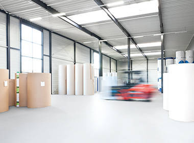 The paper warehouse of Christiansen Print