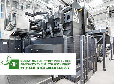 Christiansen Print uses 100 % green electricity